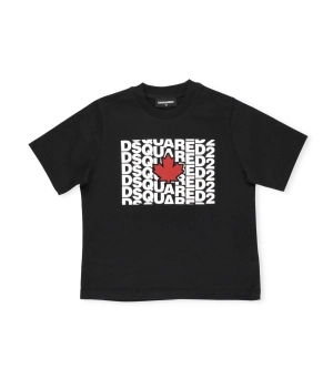 Dsquared2 Kids Logo Printed Crewneck T-Shirt