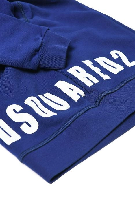 Dsquared2 Kids Logo Printed Zip-Up Hoodie