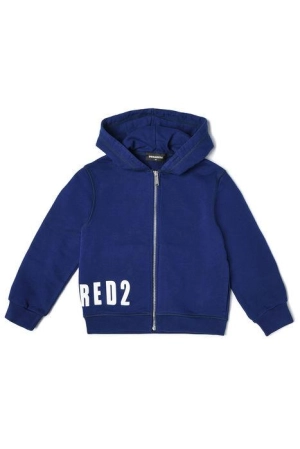 Dsquared2 Kids Logo Printed Zip-Up Hoodie