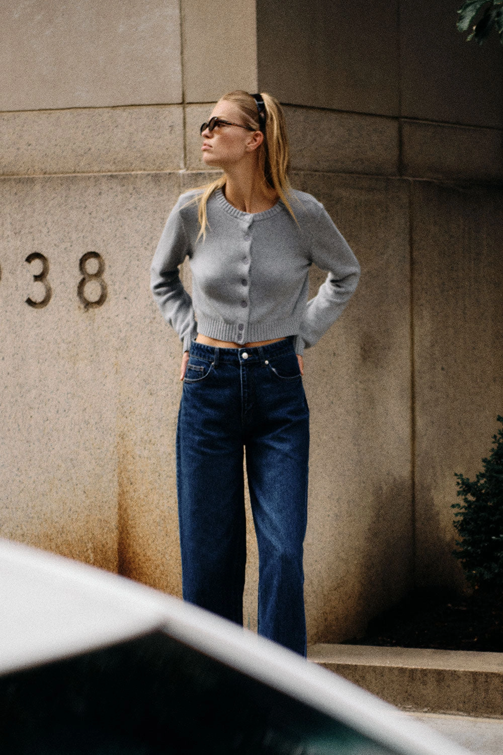 Dudley Knit Cardigan - Rain Cloud