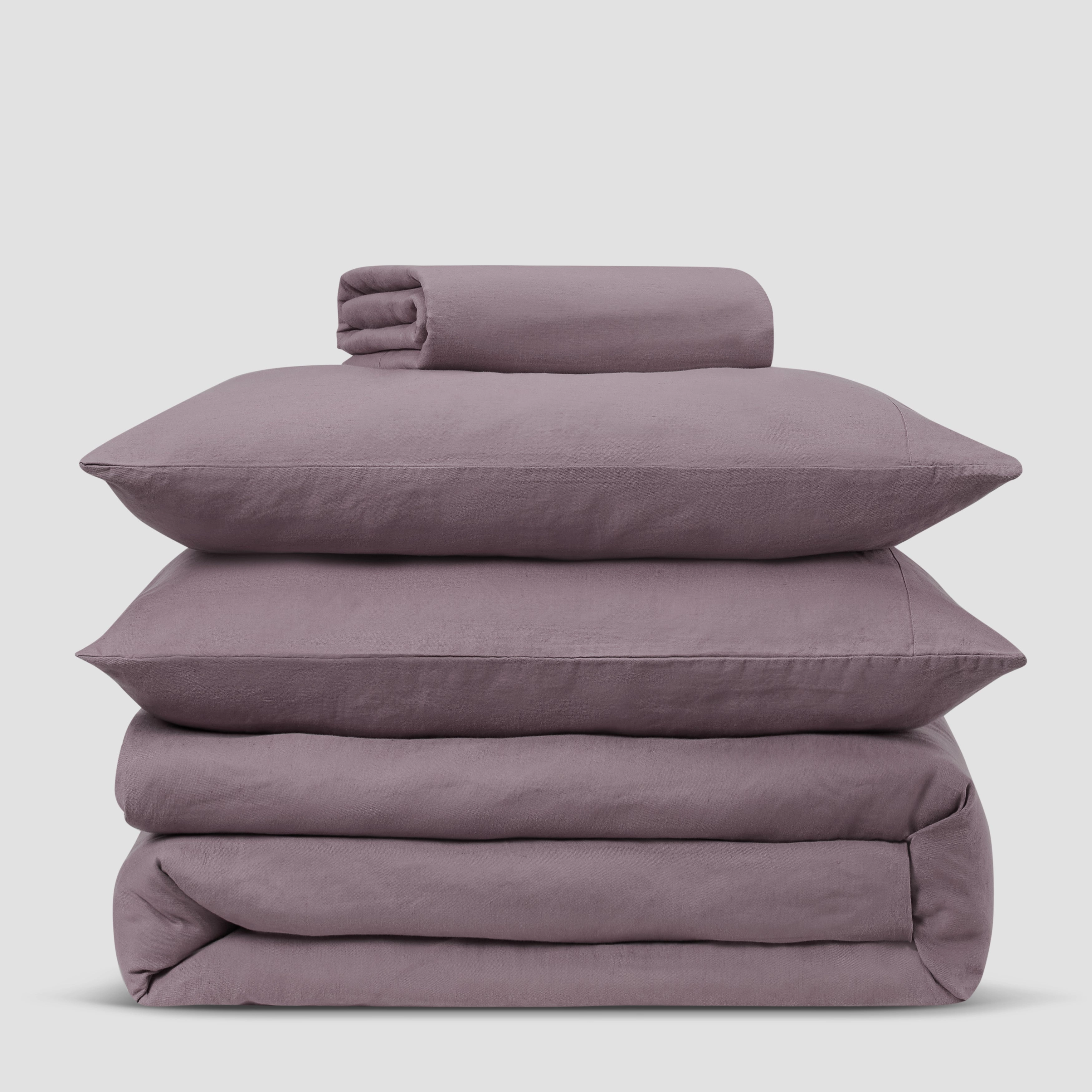 Elderberry 100% Linen Flat Sheet
