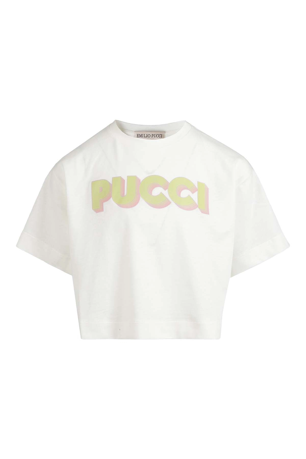 Emilio Pucci Junior Logo Printed Crewneck T-Shirt