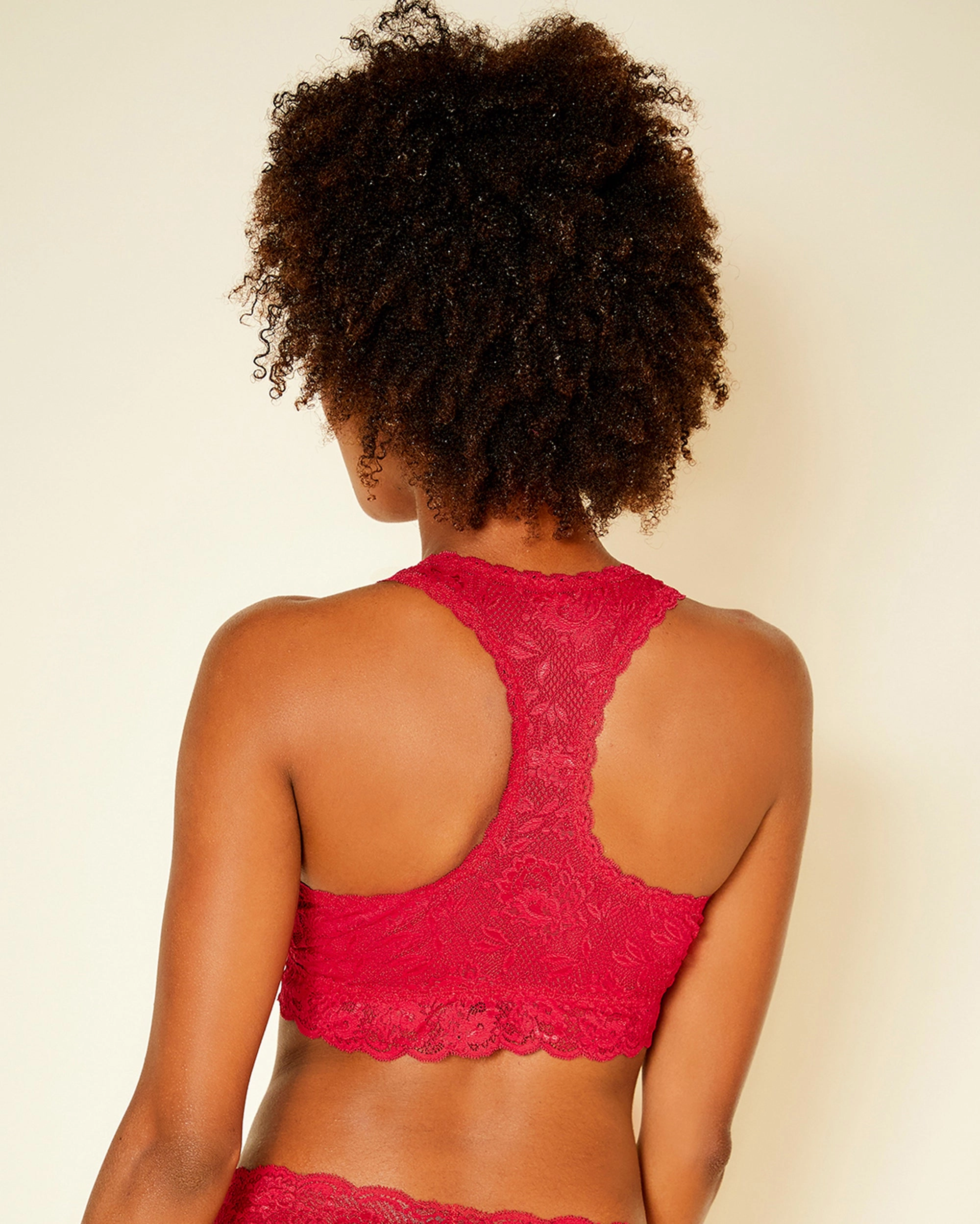 Ensemble Bralette Dos Nageur Curvy Racie Et String Cutie