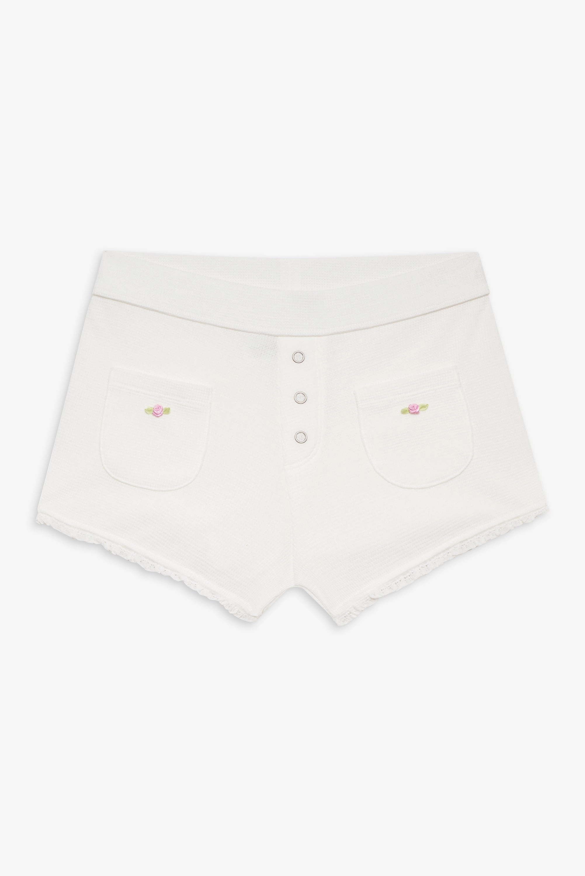 Eve Booty Shorts - White