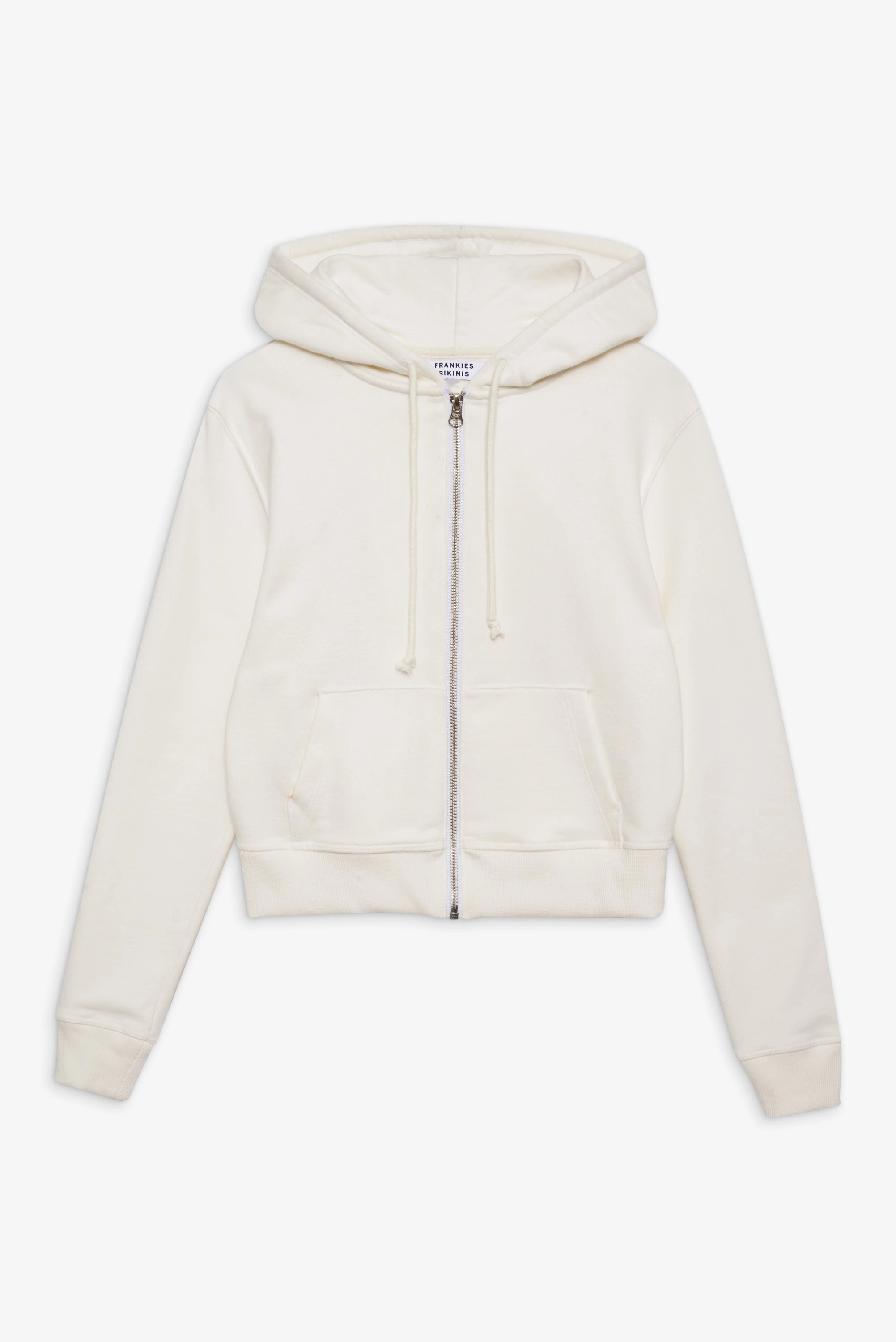 Fall Zip Up Hoodie - White