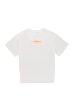 Fendi Kids Logo Printed Crewneck T-Shirt