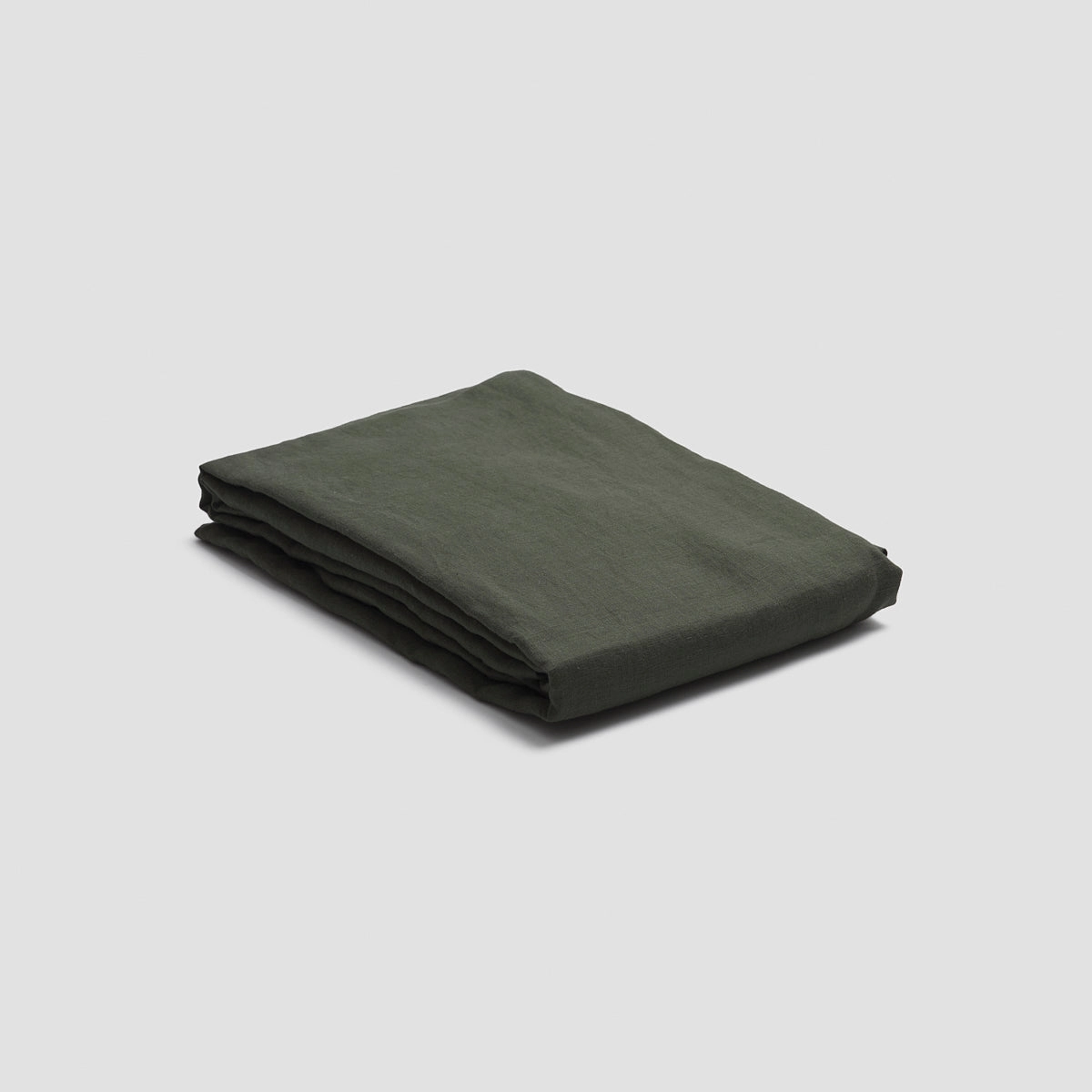 Fern Green 100% Linen Fitted Sheet