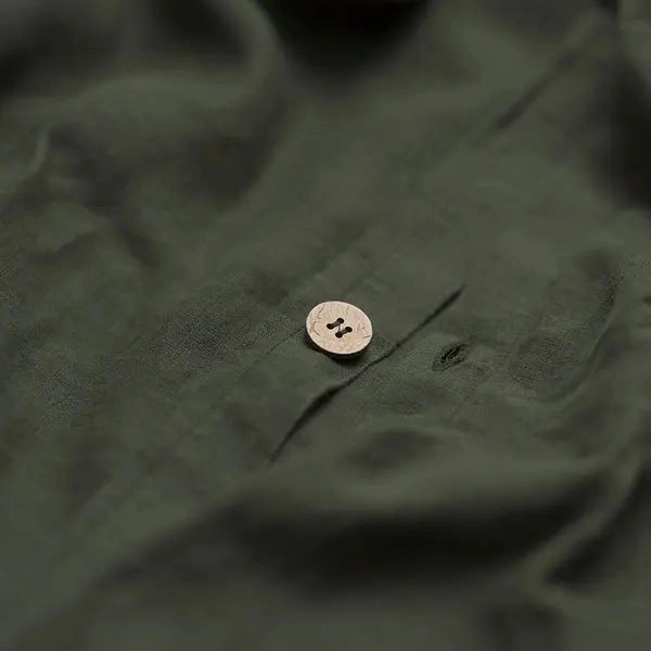 Fern Green Linen Pillowcases (Pair)