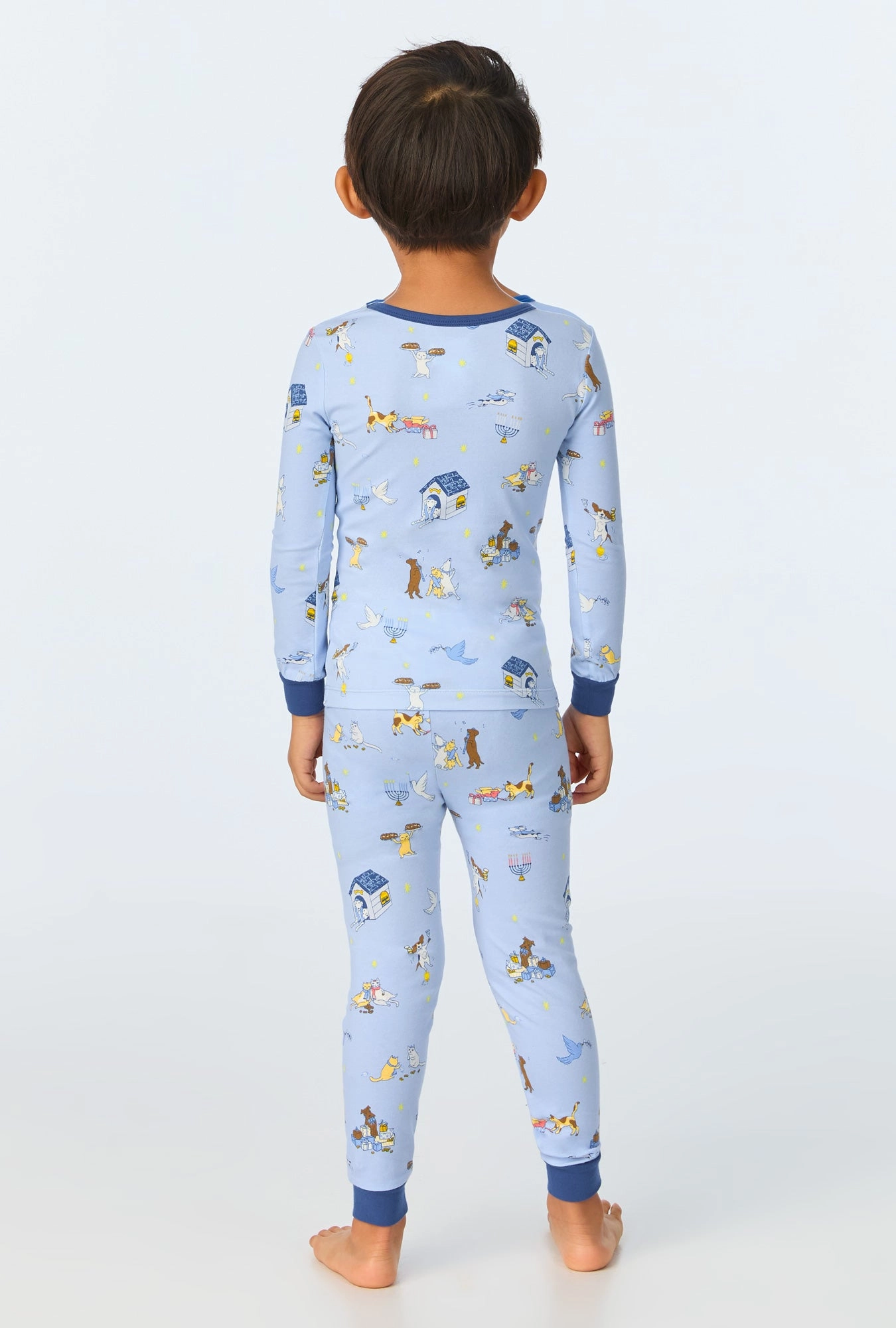 Festival of Lights Long Sleeve Stretch Jersey Kids PJ Set