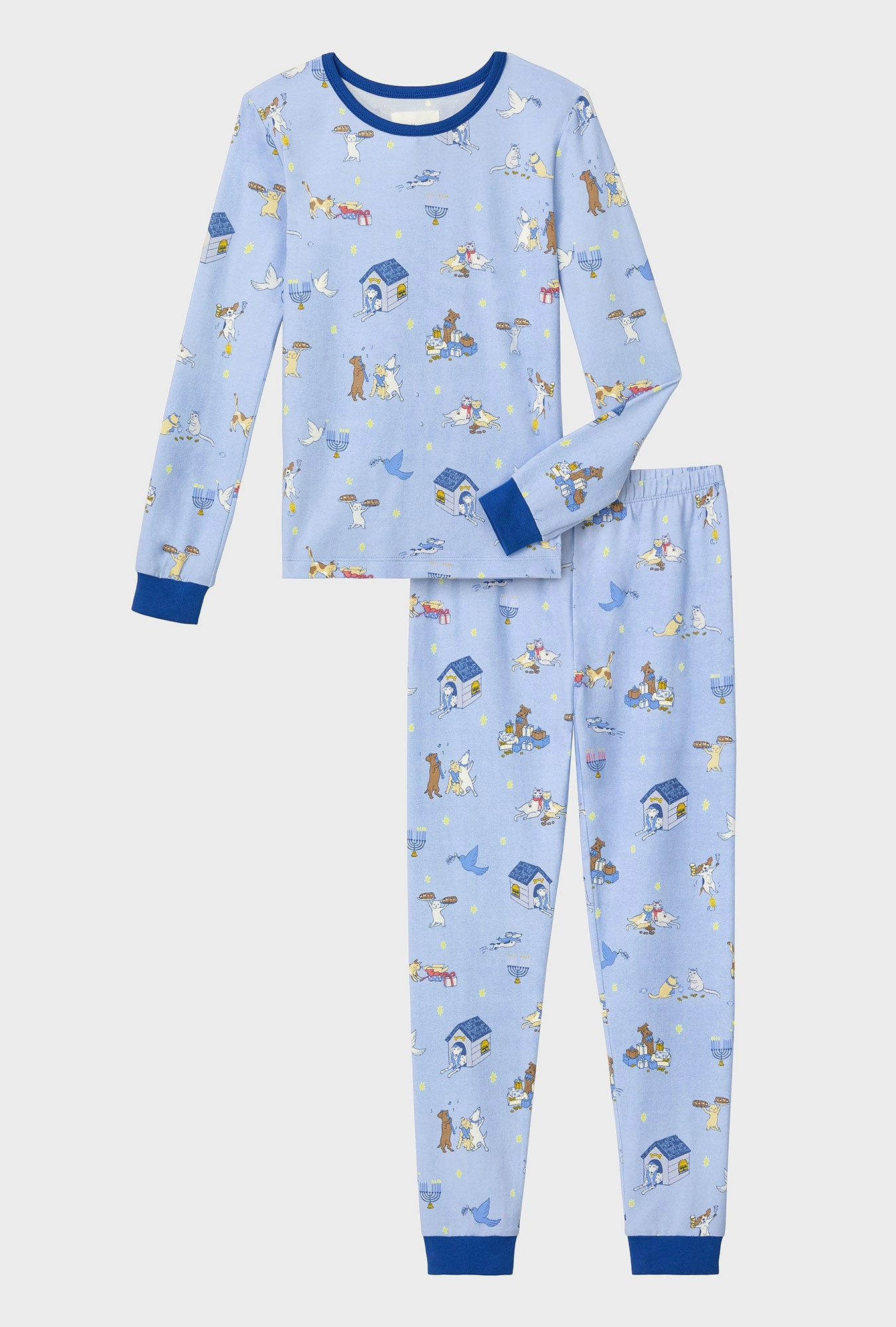 Festival of Lights Long Sleeve Stretch Jersey Kids PJ Set