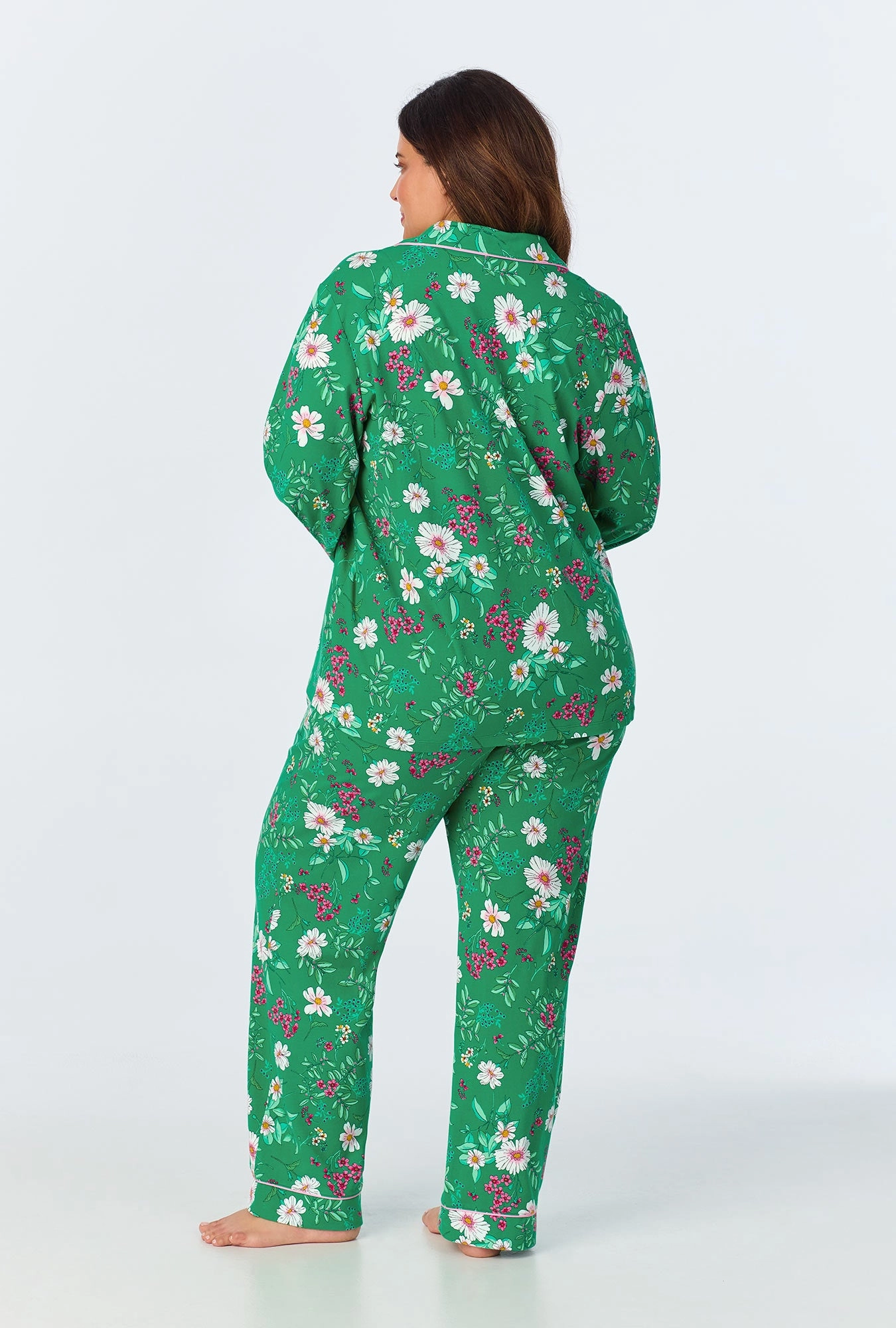 Forever Floral Long Sleeve Classic Stretch Jersey PJ Set