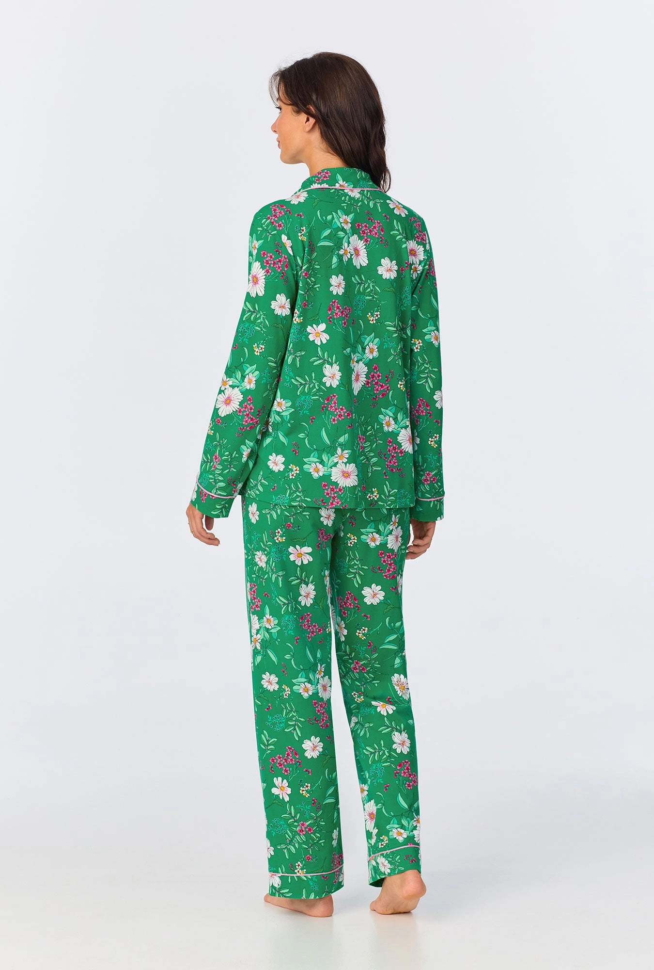Forever Floral Long Sleeve Classic Stretch Jersey PJ Set