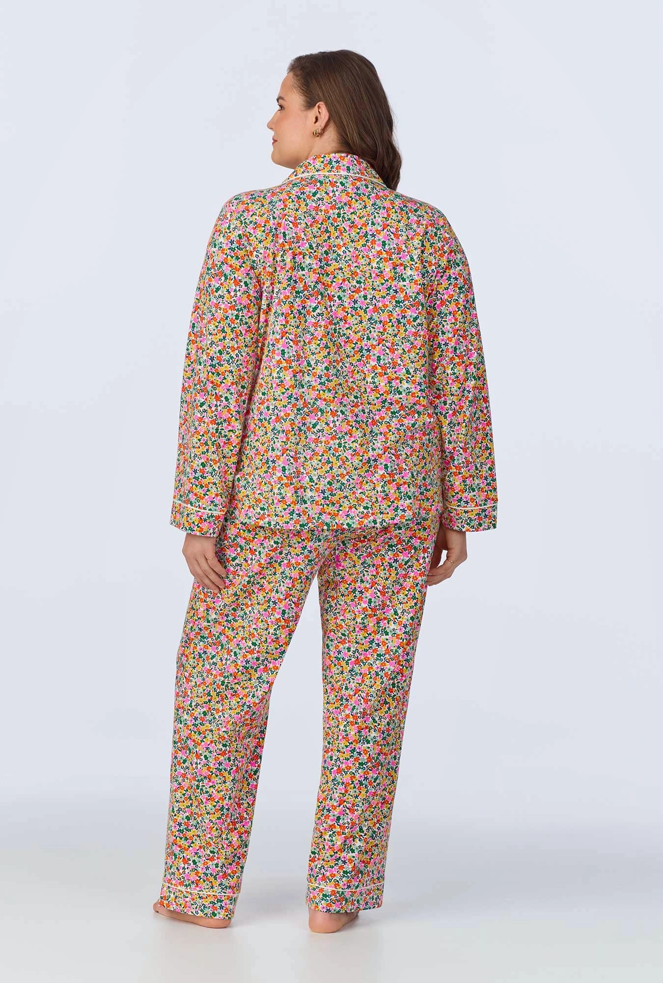 Fresh Picks Long Sleeve Classic Stretch Jersey PJ Set