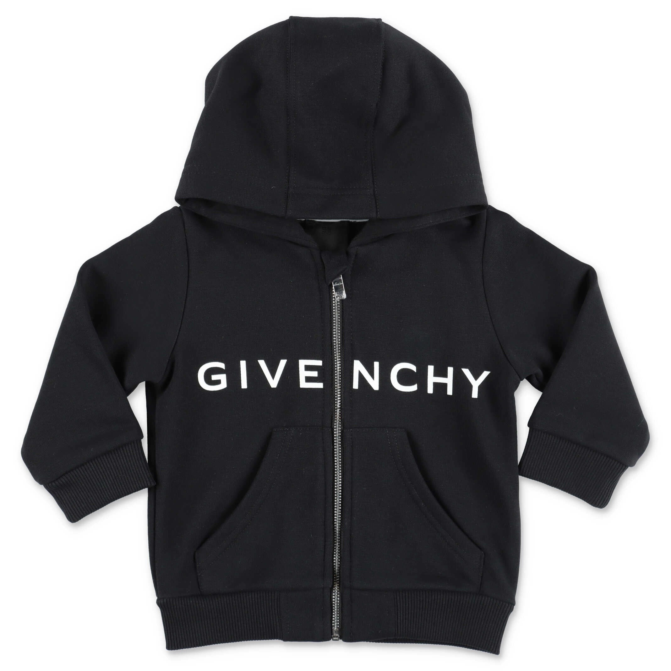 Givenchy Kids Logo Printed Zip-Up Hoodie