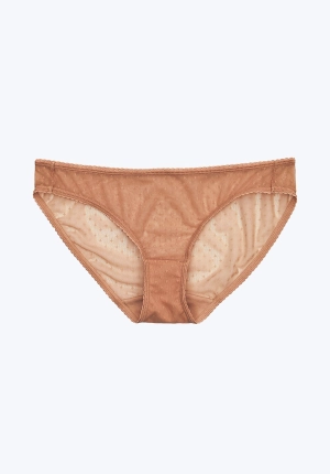 Goldin Bikini in Nude Swiss Dot
