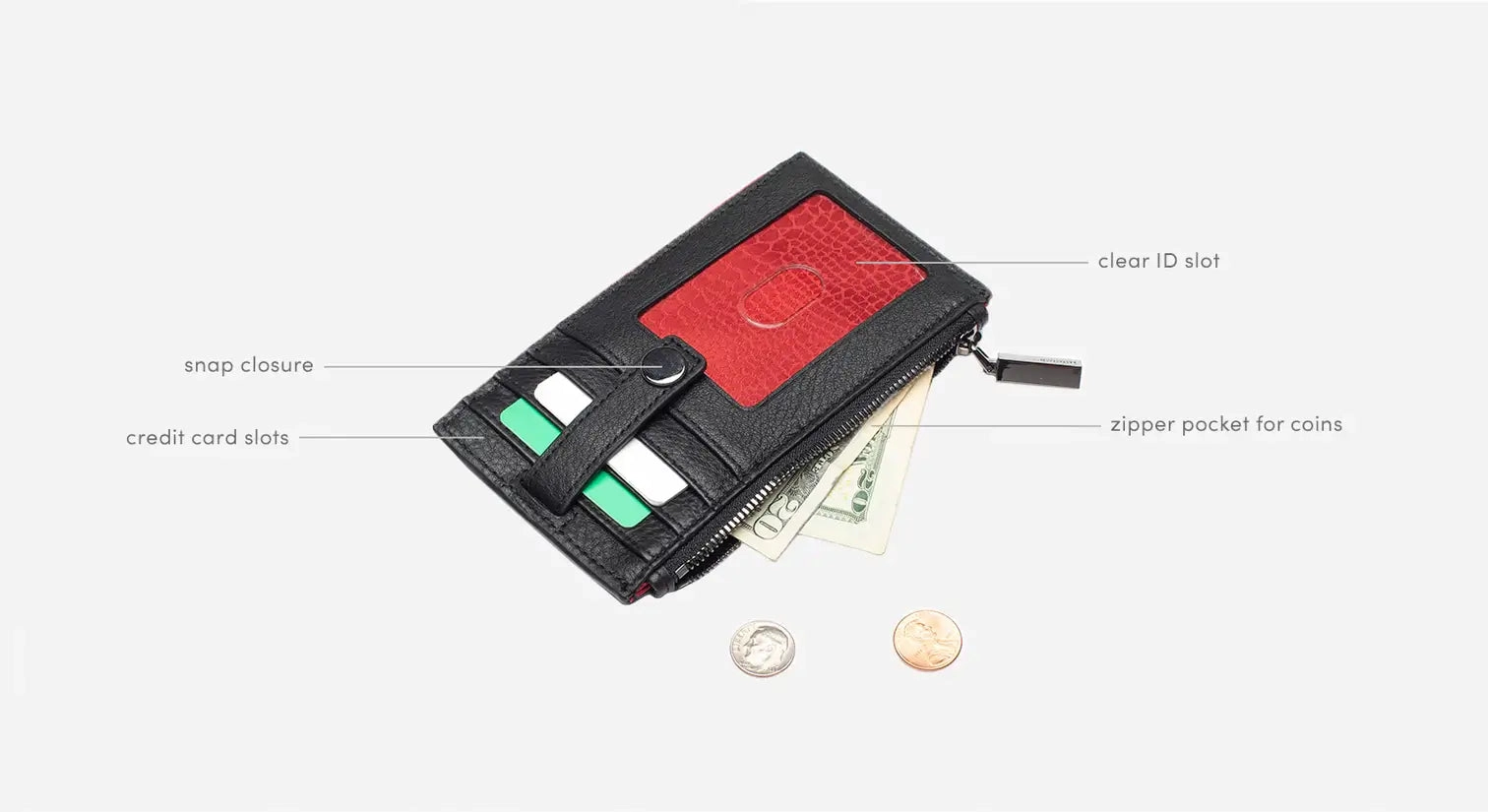 Hammitt 210 West Wallet Black/Gunmetal