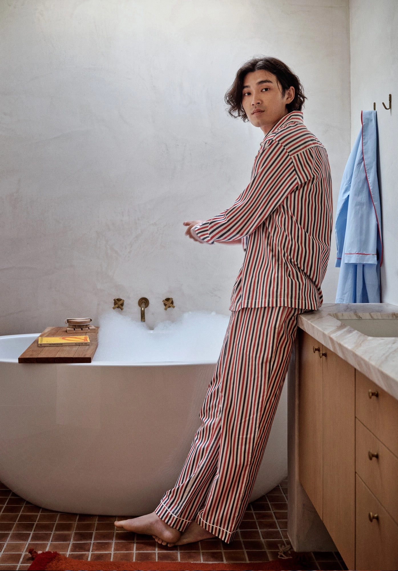Henry Pajama Set in Americana Stripe