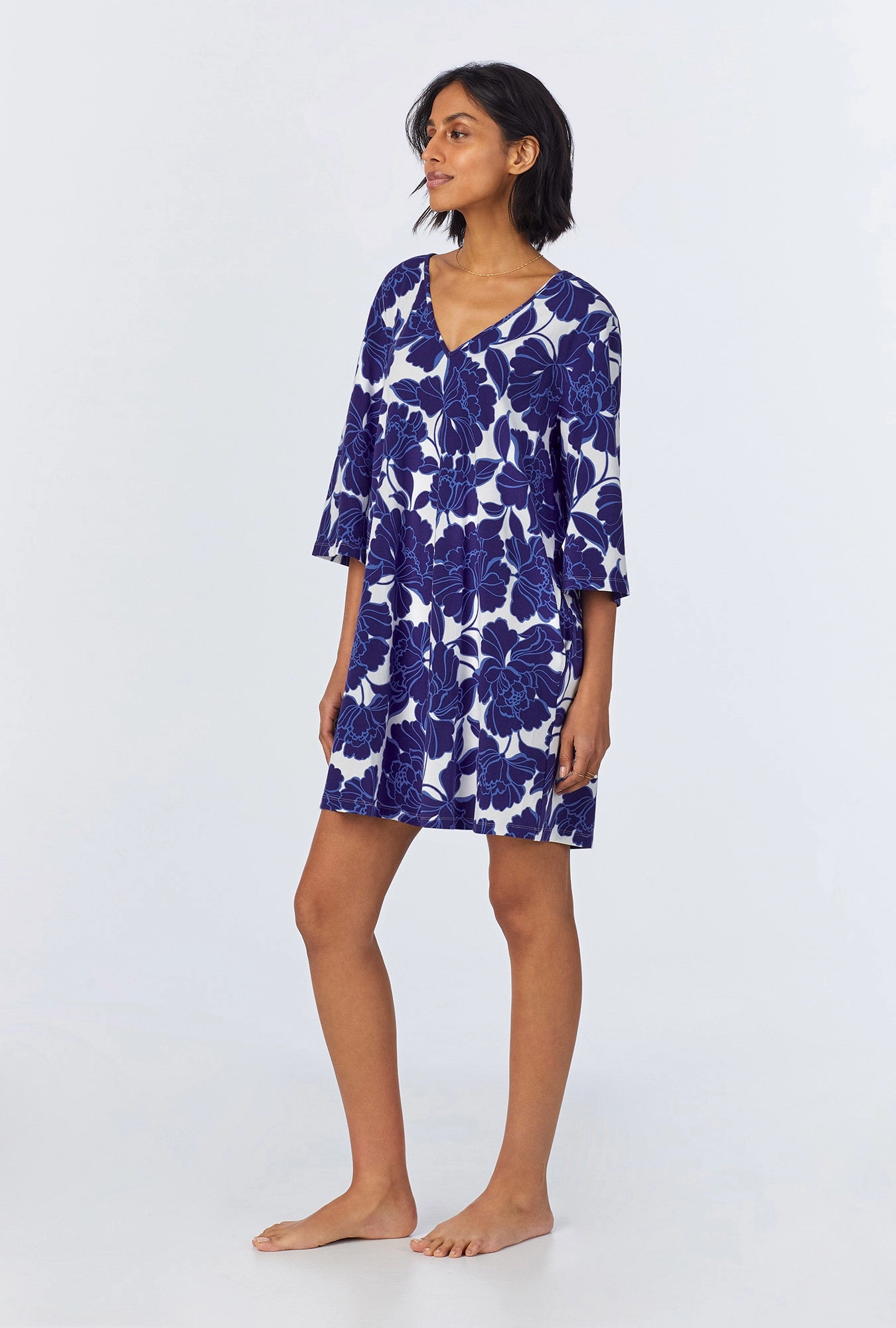 Isabella Flora Stretch Jersey Sleep Dress