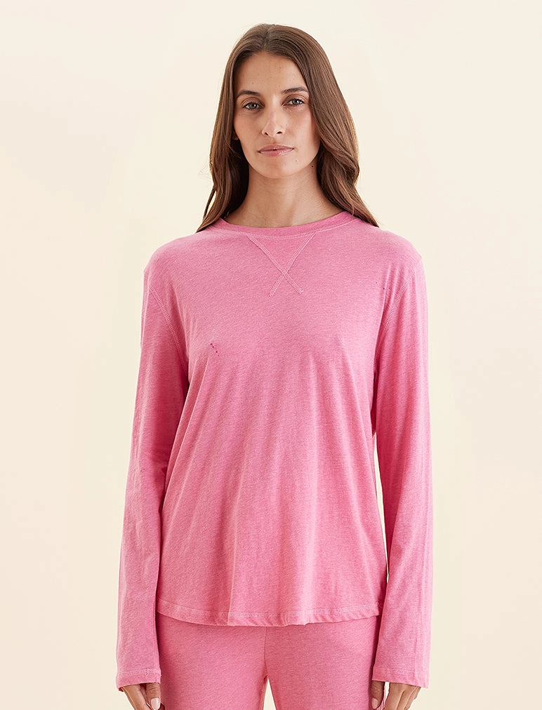 Jada Organic Cotton Long Sleeve Knit Tee