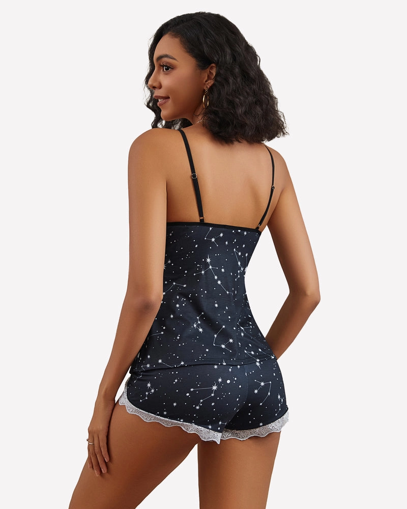Leopard Pajamas Modal Cami Sleep Set