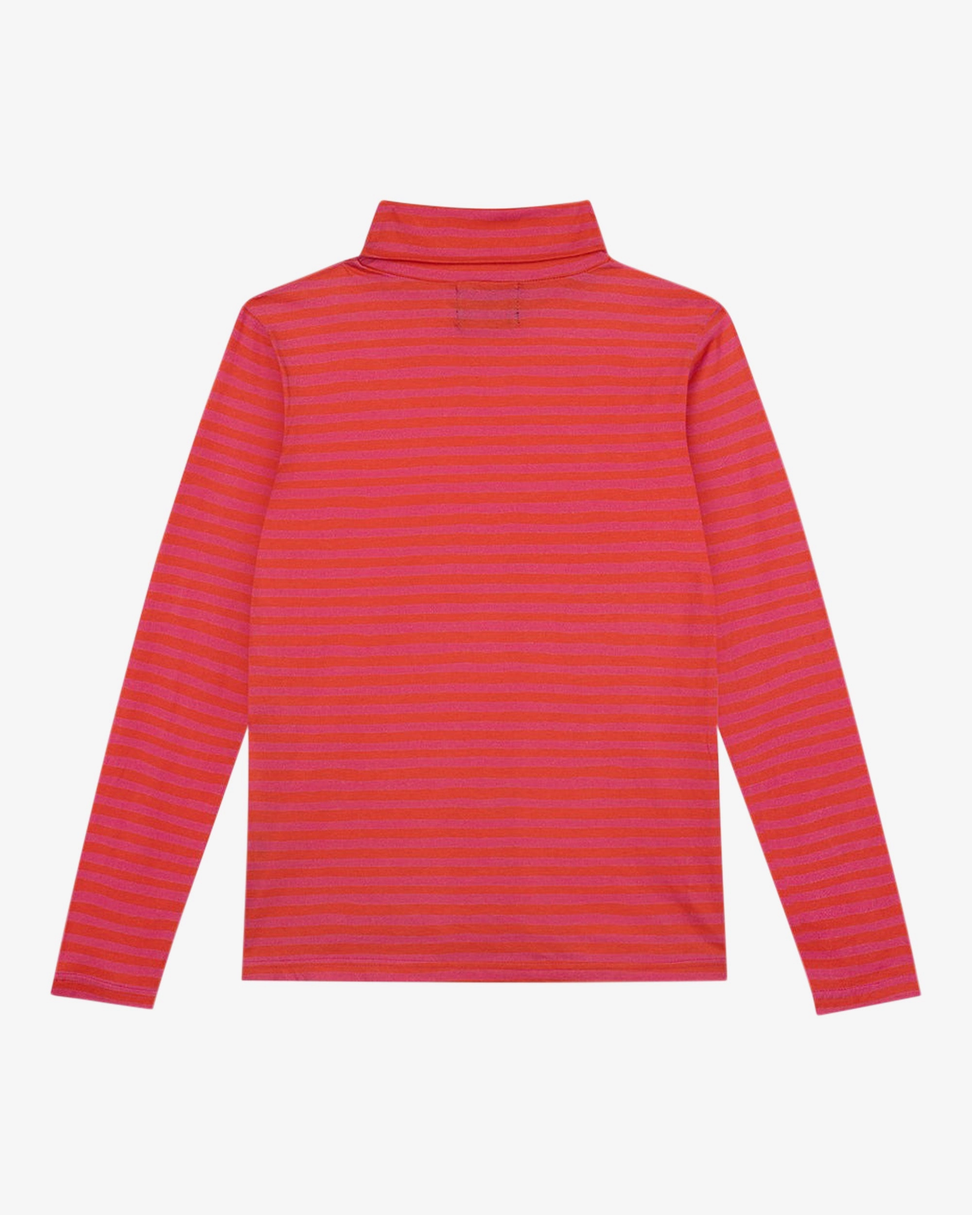 Lowie Pink Stripe Organic Roll Neck