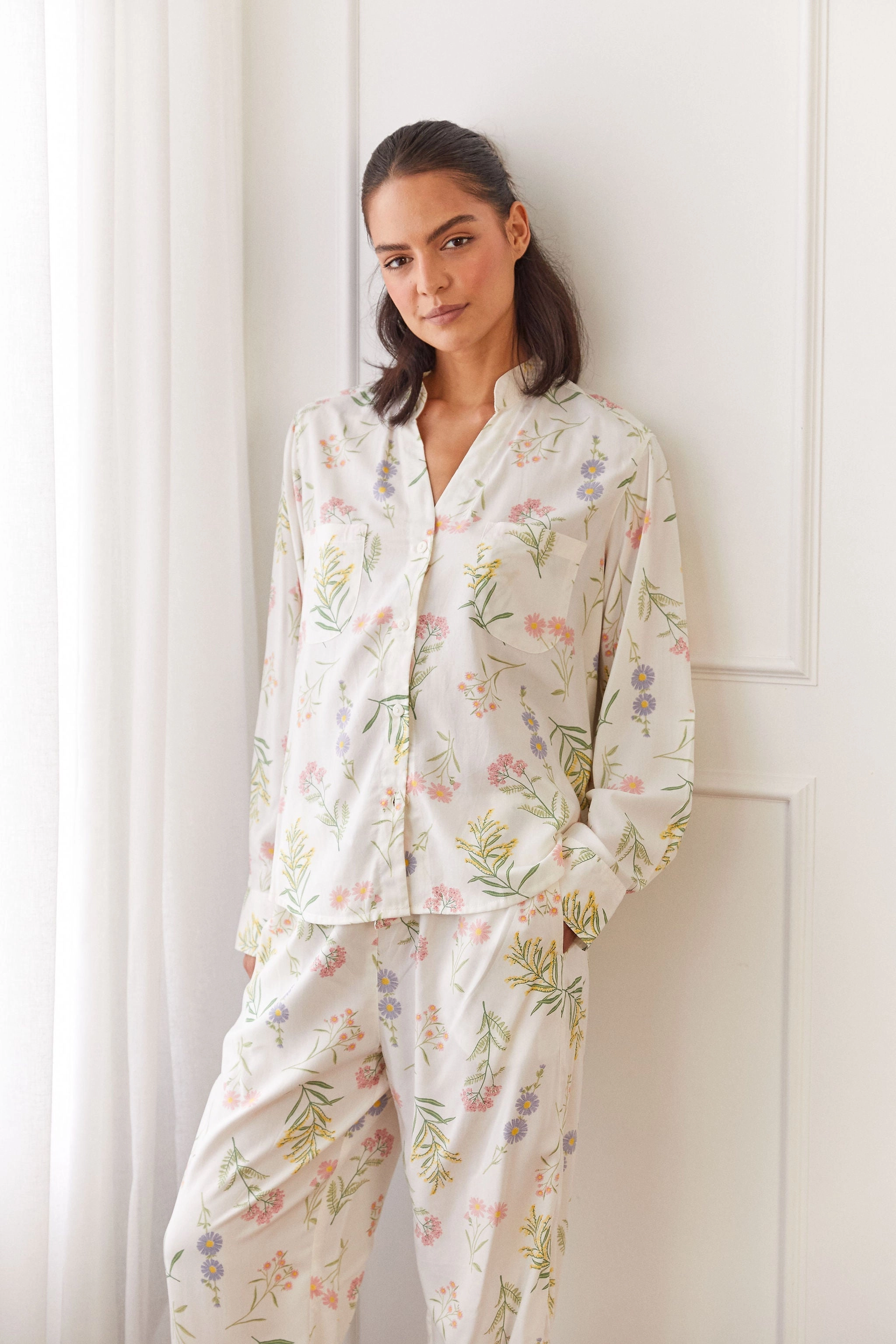 Maggie Pyjama Set - Long - Wild Flower