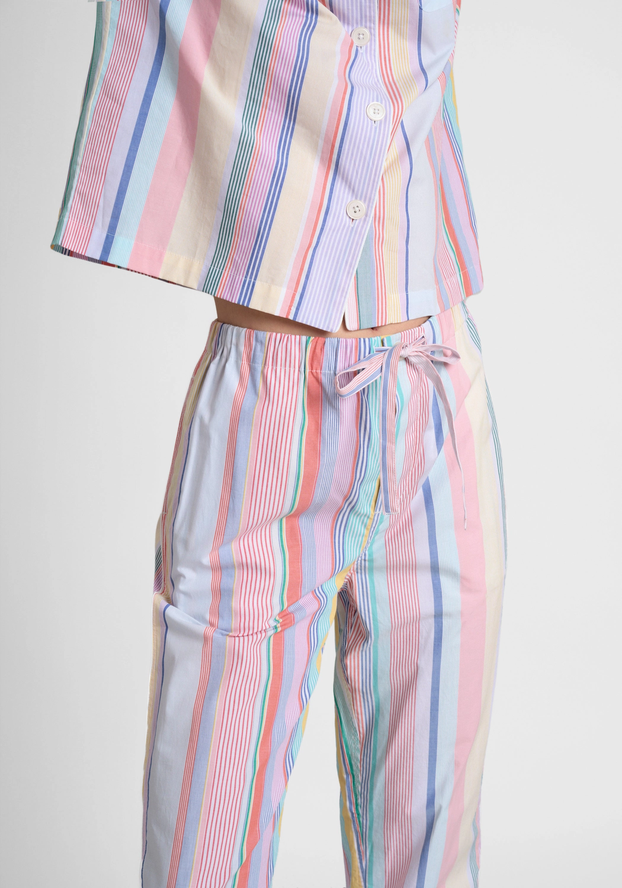 Marina Pajama Set in Vintage Stripe
