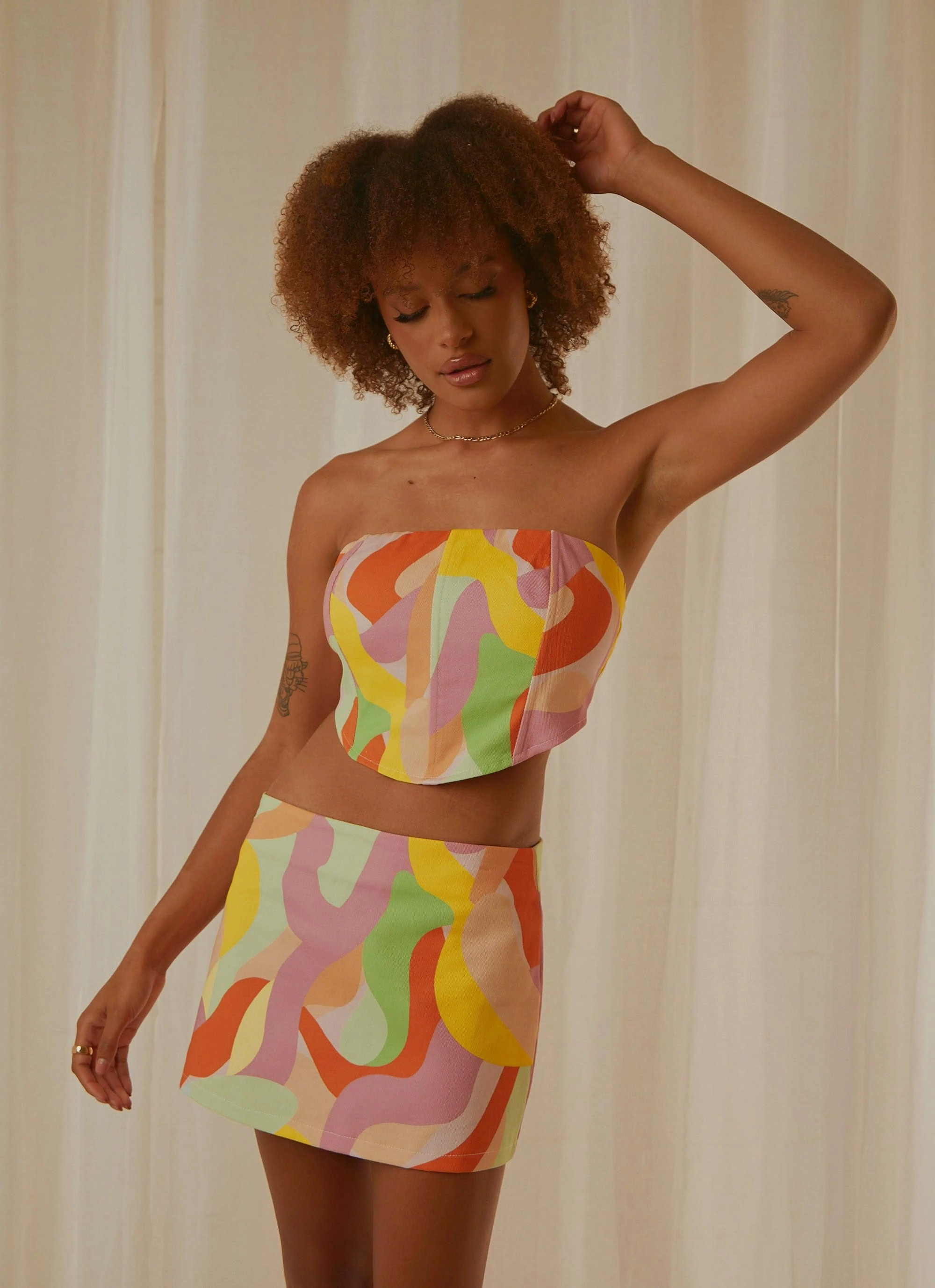 Morning Market Mini Skirt - Paloma