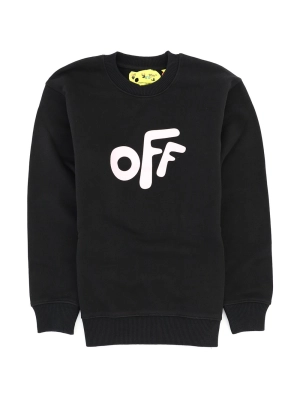 Off-White Kids Logo Printed Crewneck Sweatshirt