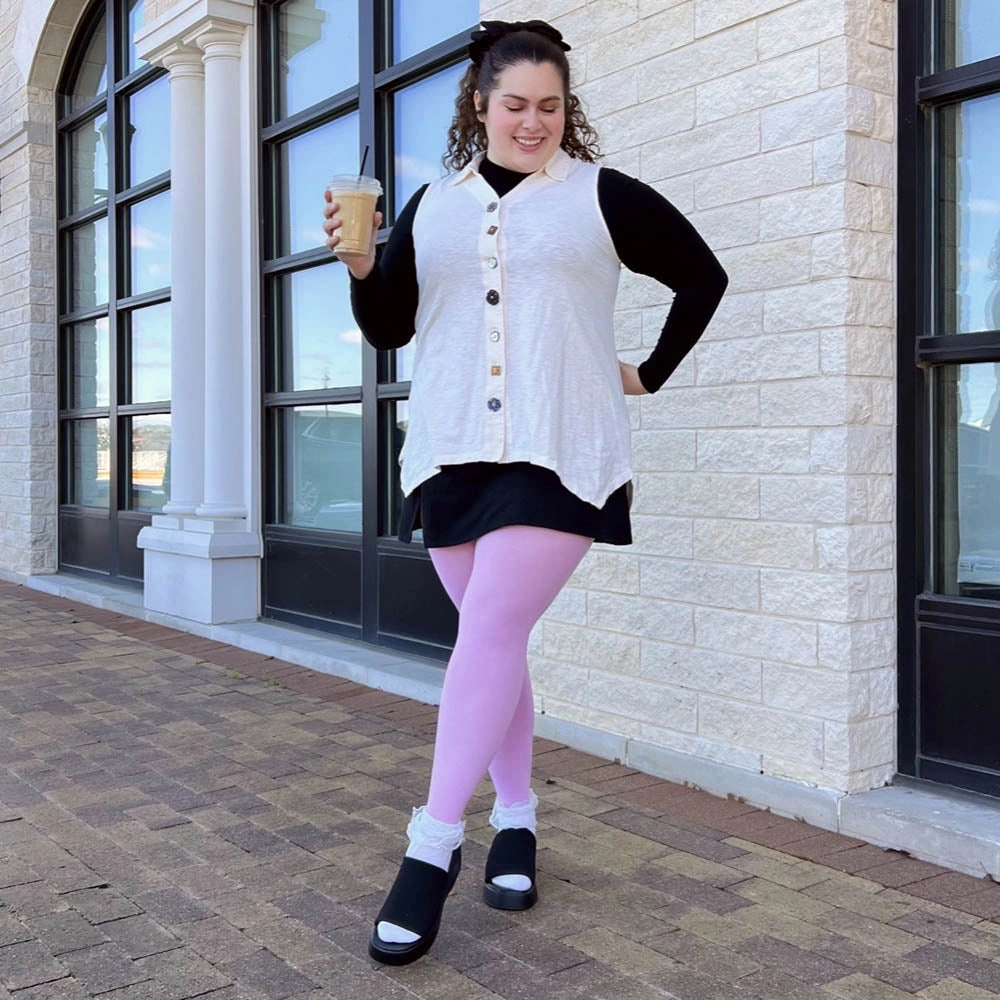 Opaque 80 Den Tights - Orchid