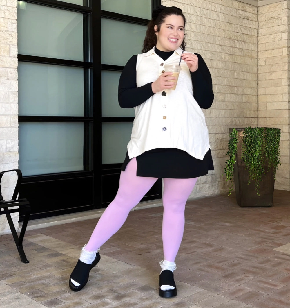 Opaque 80 Den Tights - Orchid