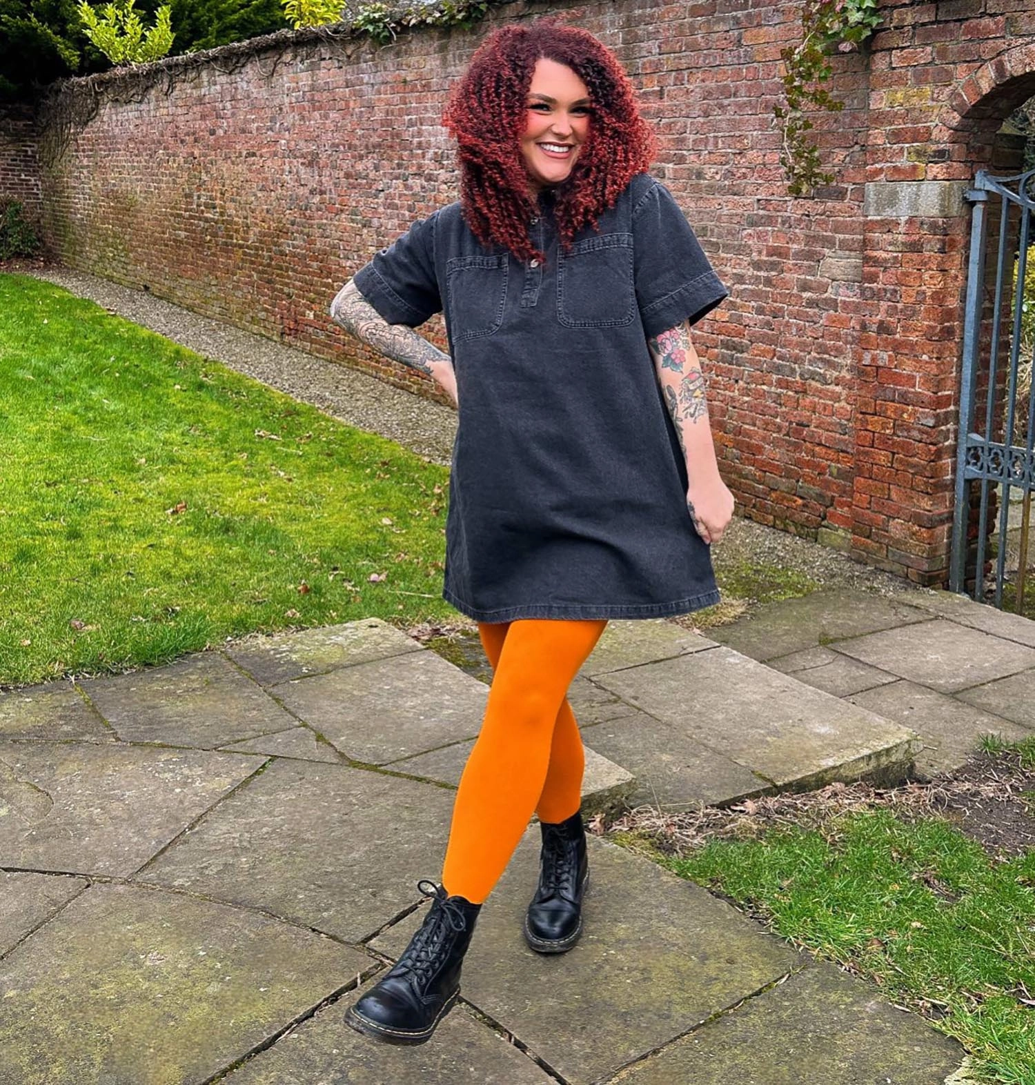 Opaque 80 Den Tights - Papaya