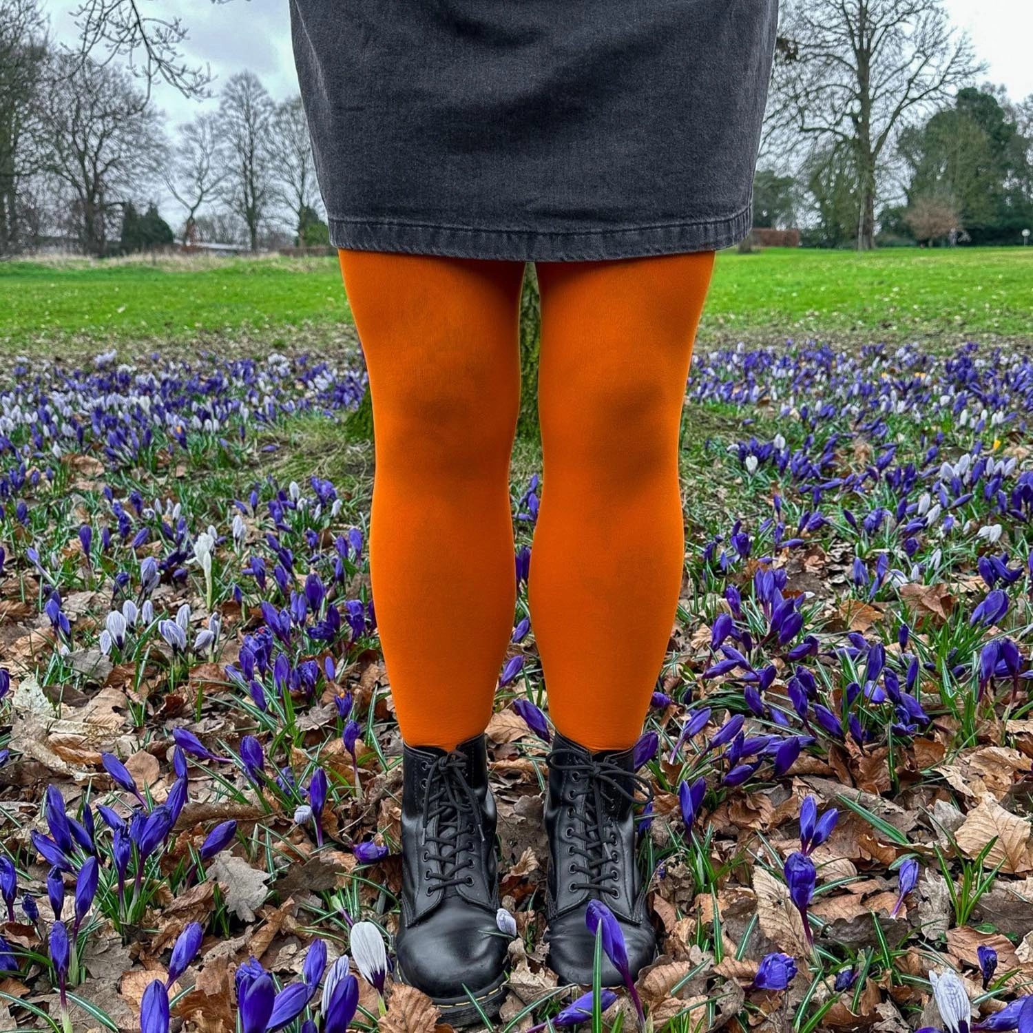 Opaque 80 Den Tights - Papaya