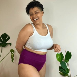 Organic Cotton Full Brief Panties - Figgy Pudding