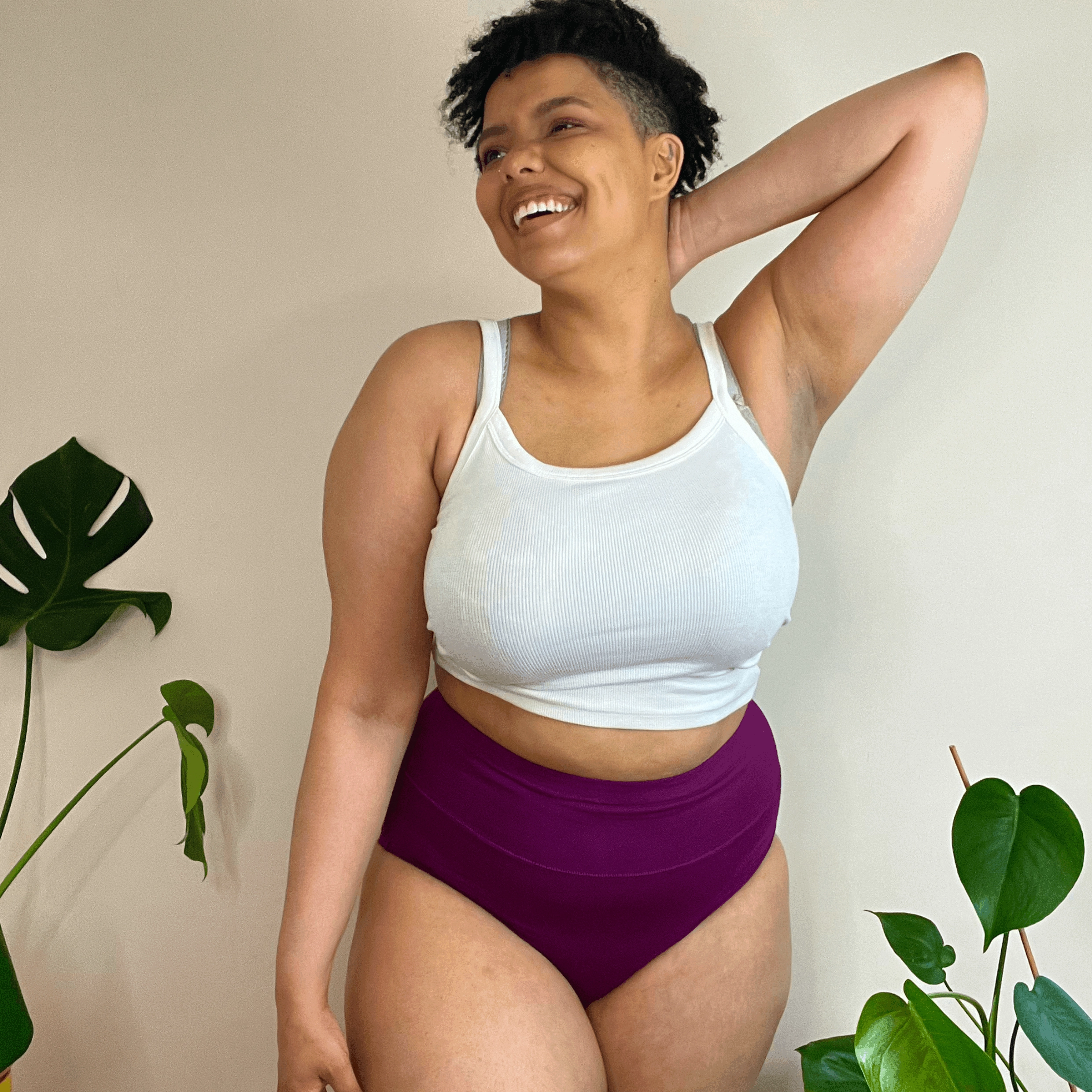 Organic Cotton Full Brief Panties - Figgy Pudding