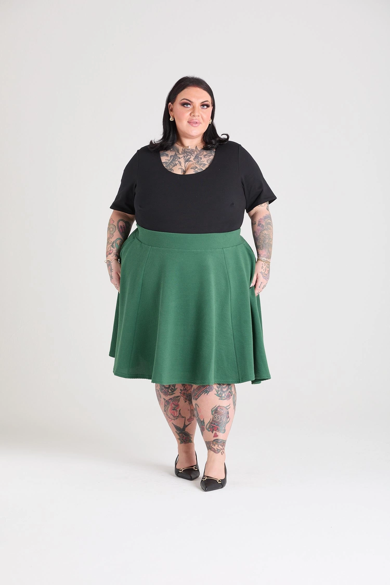Ottoman Flare Skirt - Petit Pois