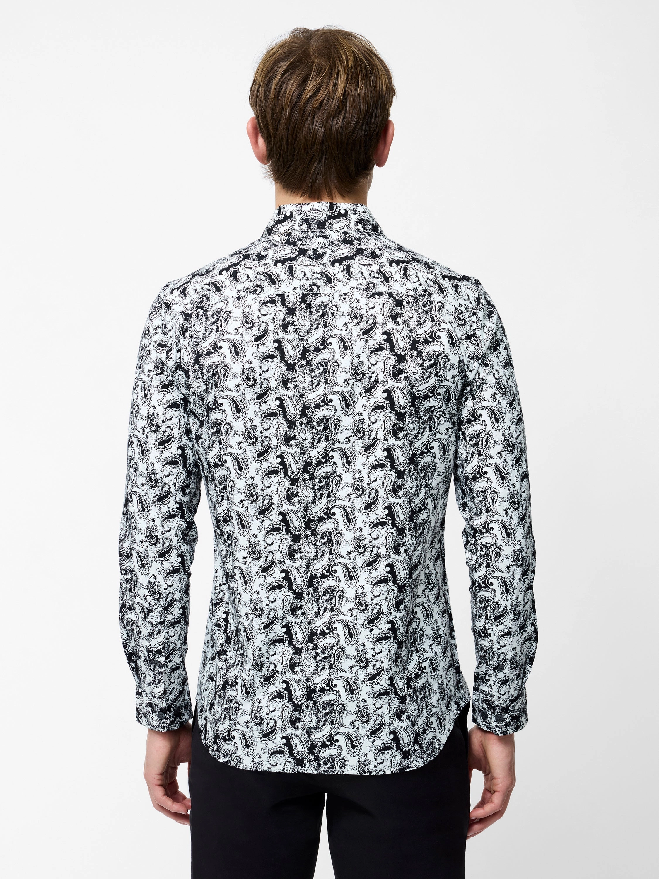 Paisley Print Long Sleeve Shirt