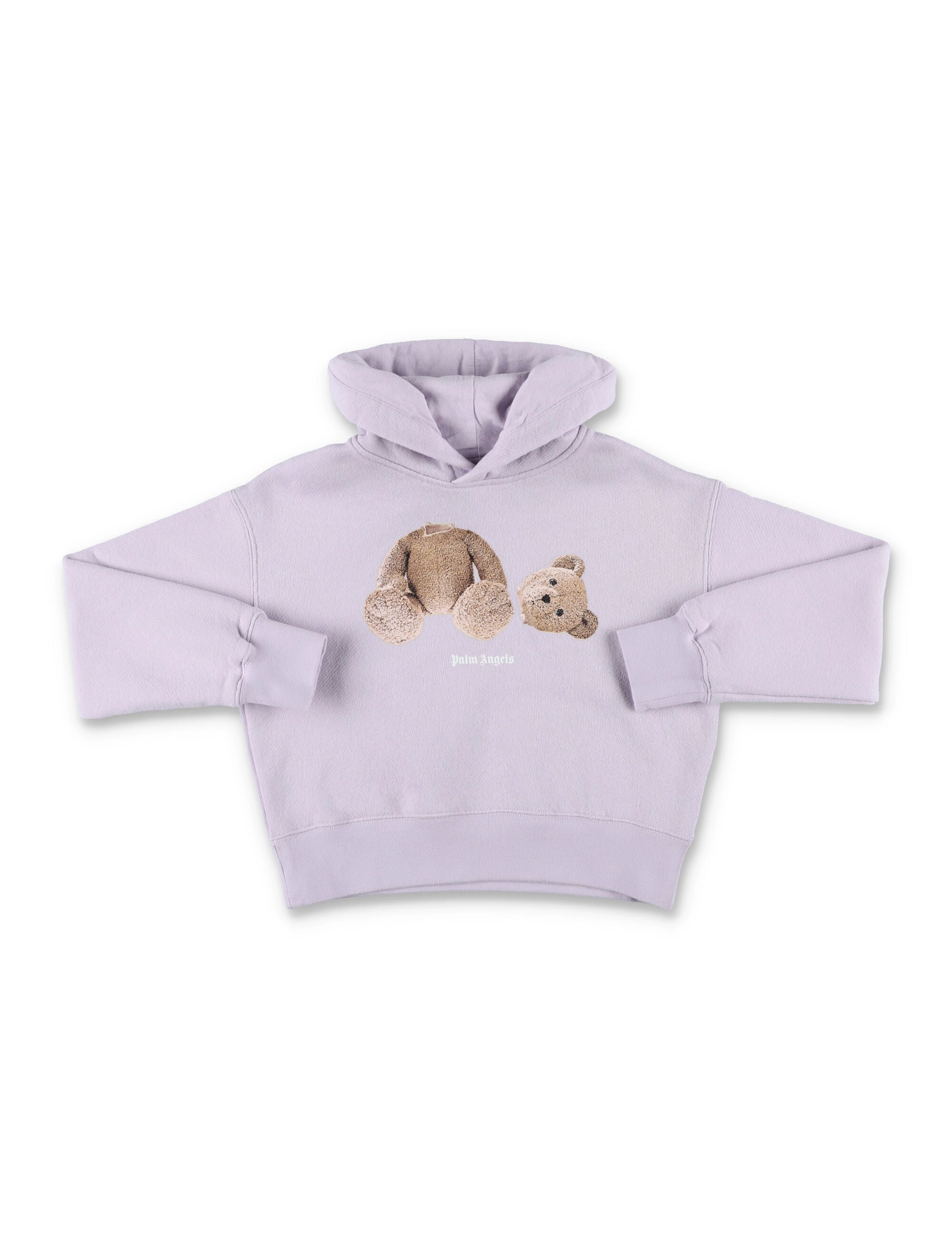 Palm Angels Kids Bear Motif Long-Sleeved Hoodie