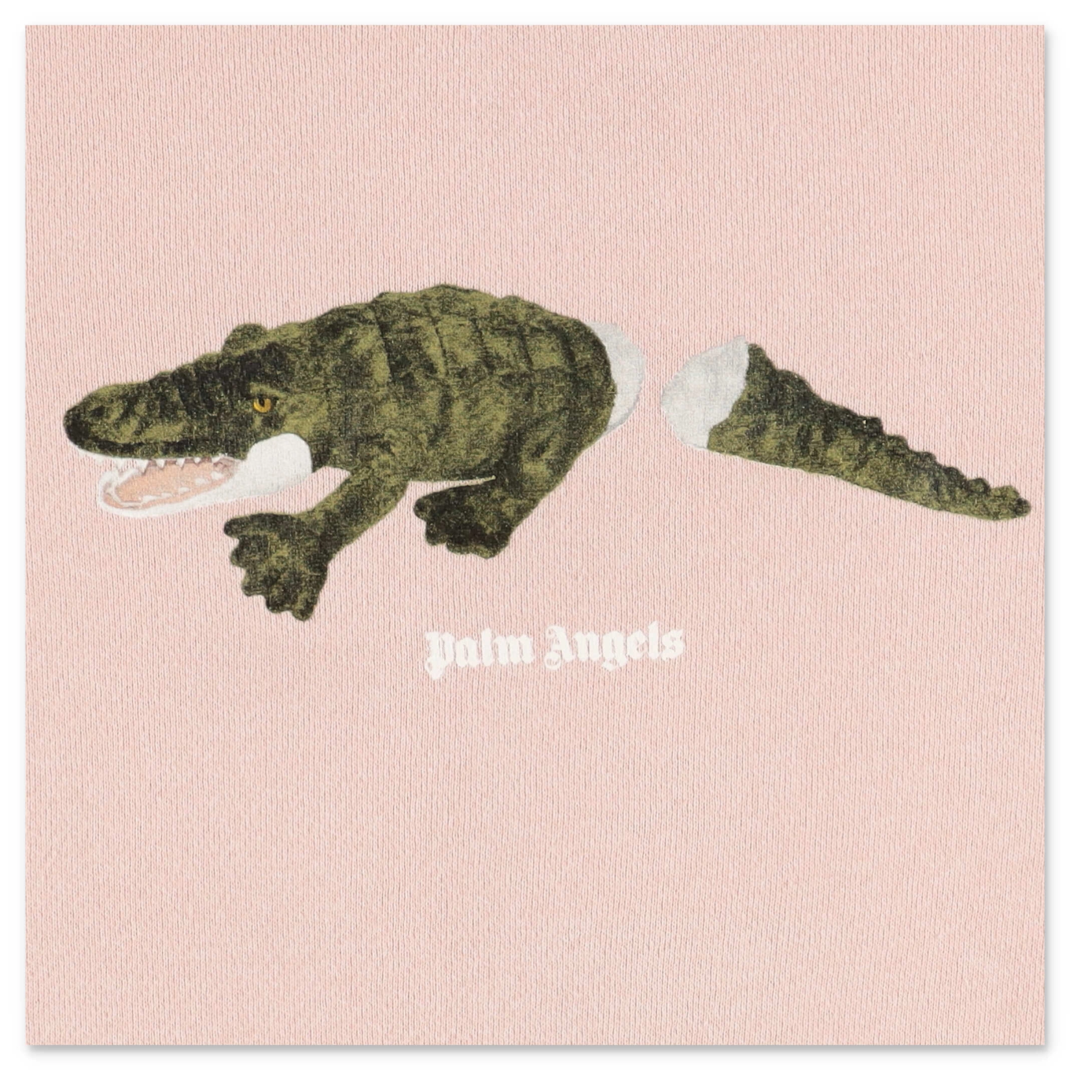 Palm Angels Kids Crocodile Print Crewneck Sweatshirt