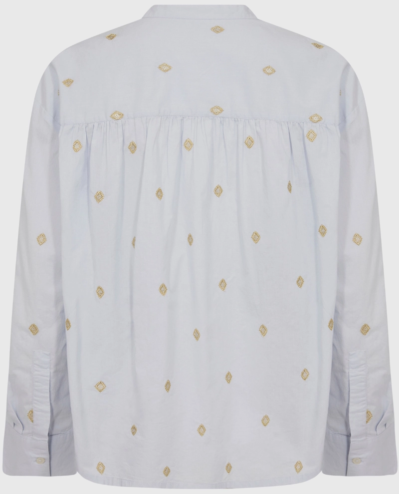 Part Two Natale Blue Print Blouse