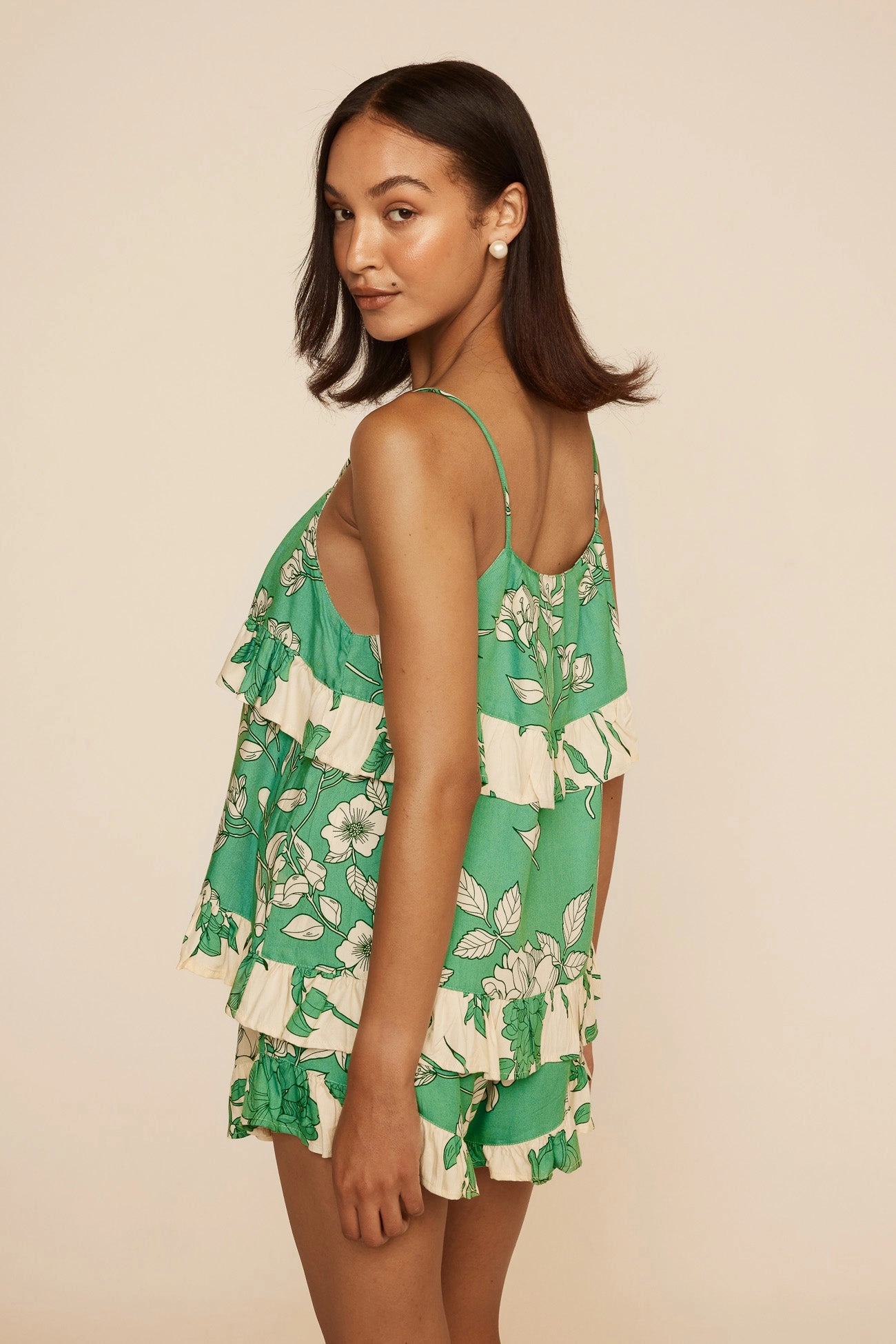 Pascale Sleep Set - Romantic Floral Green