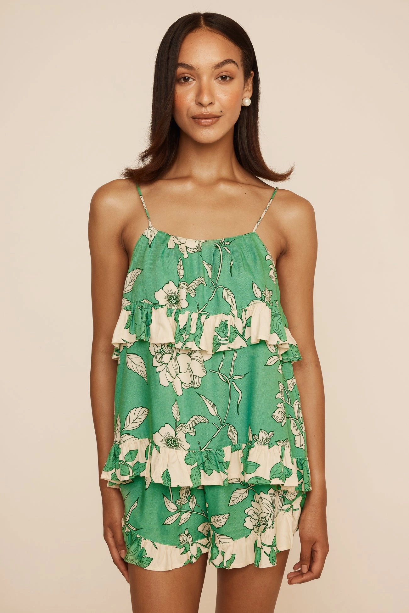 Pascale Sleep Set - Romantic Floral Green