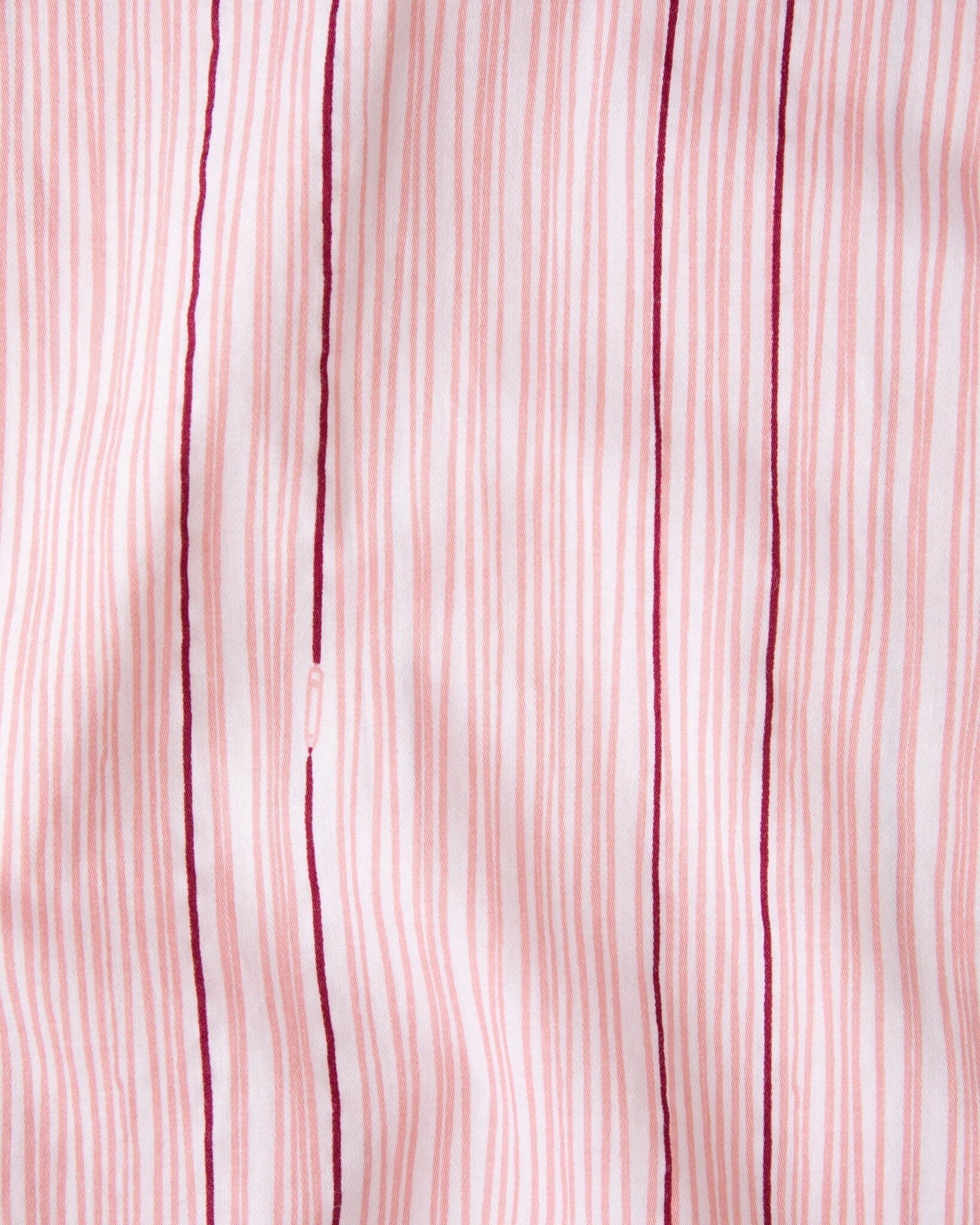 Pencil Stripe organic cotton pyjama set pink