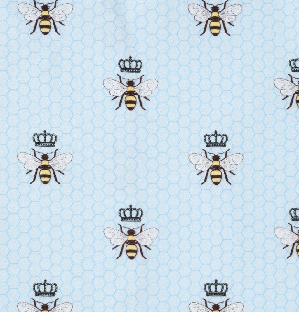 Queen Bee Luxe Pima Short Set - Blue