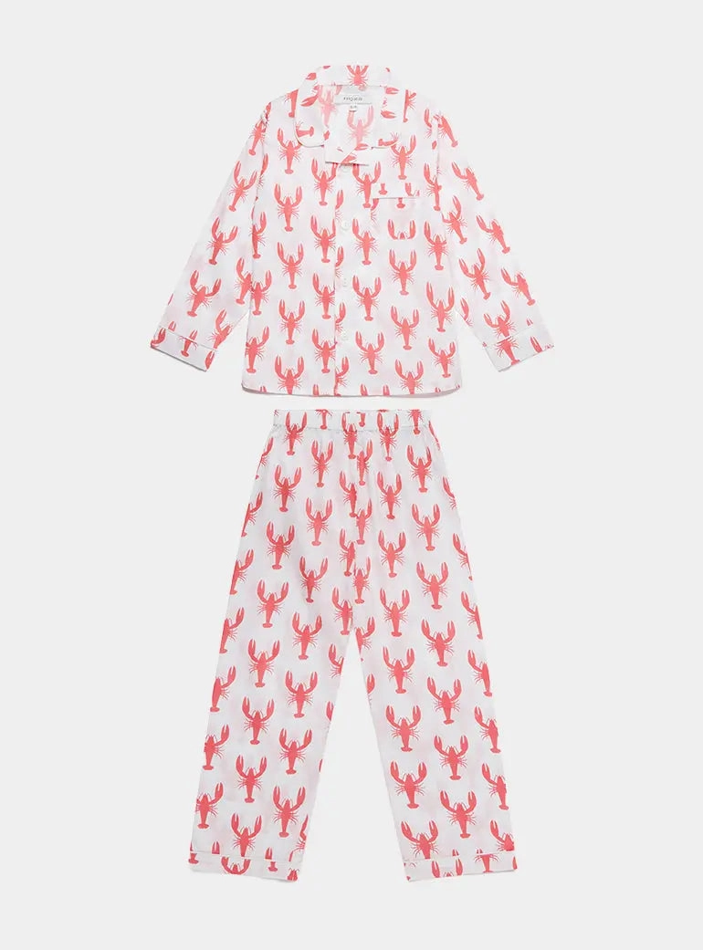 Red Lobster Kid's Organic Cotton Pyjama Trouser Set