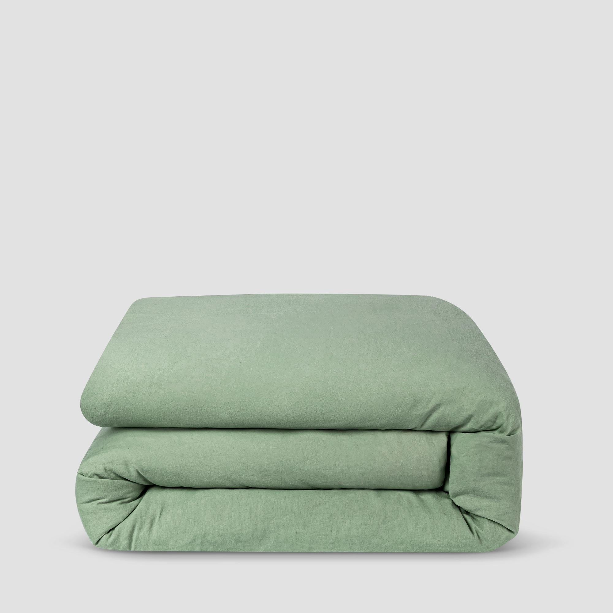 Sage Green 100% Linen Duvet Cover