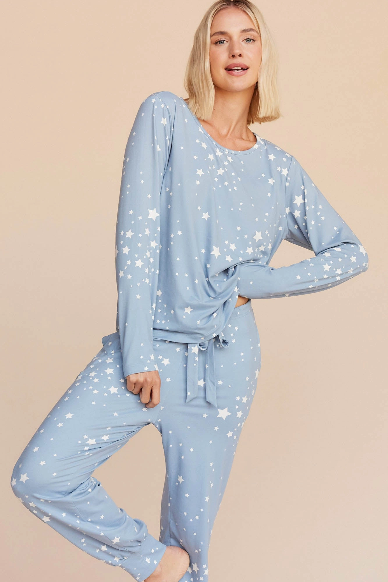 Shari PJ Set | Light Blue Stars