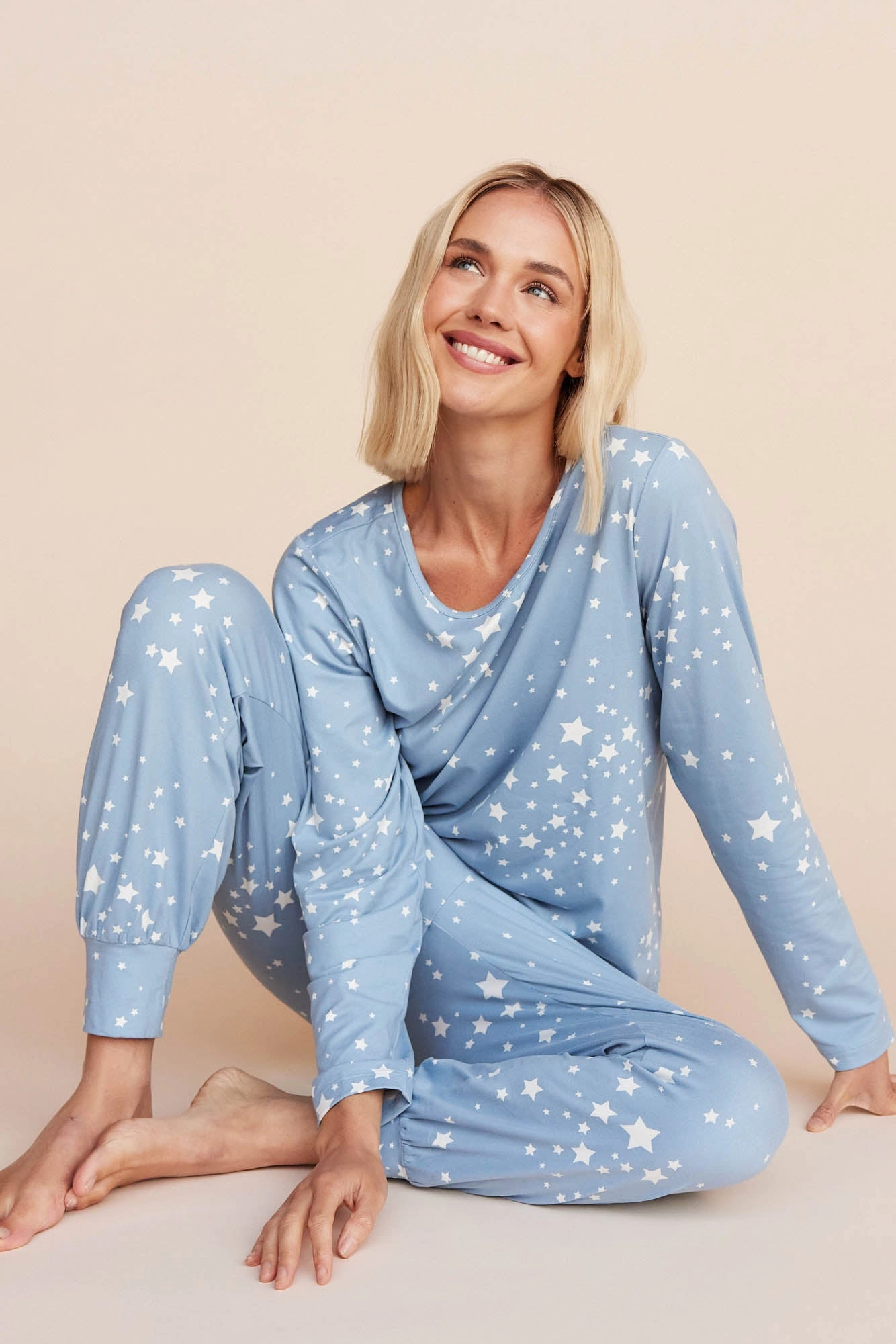 Shari PJ Set | Light Blue Stars