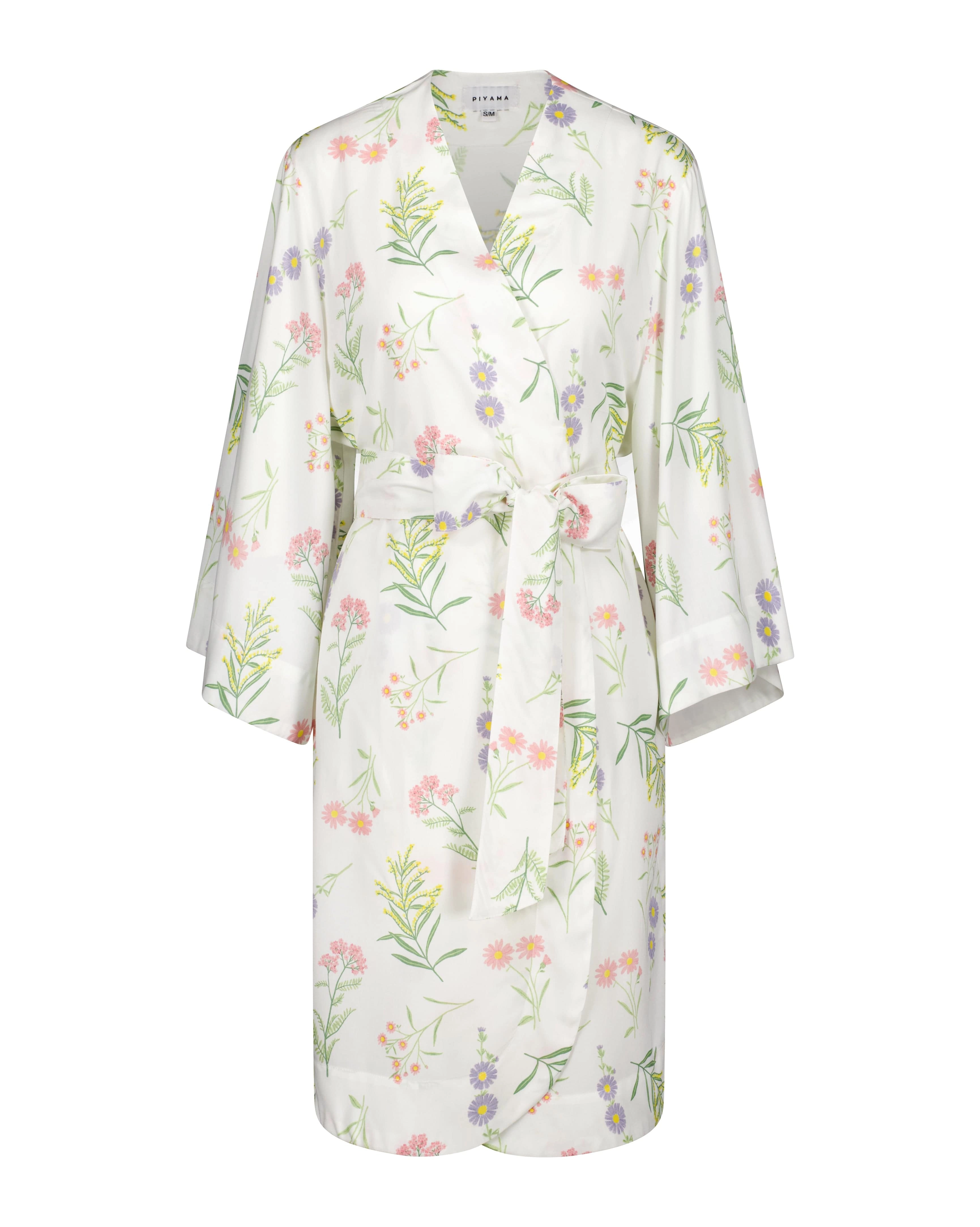 Short Kimono Robe - Wild Flower