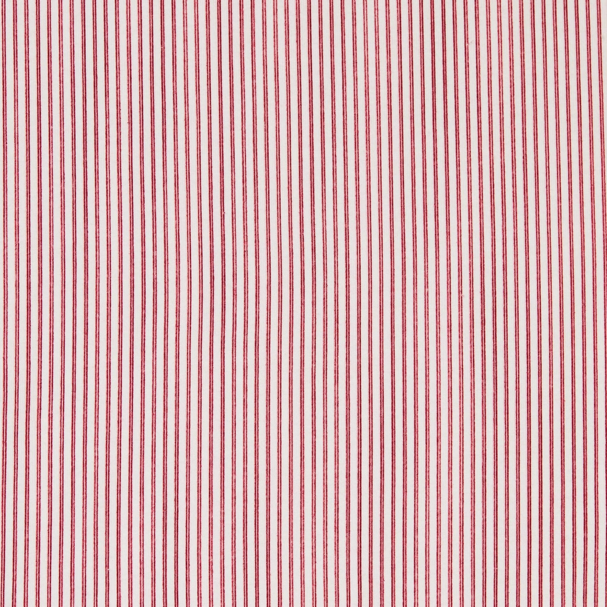 Simple Stripe Pima Knit Capri - Red